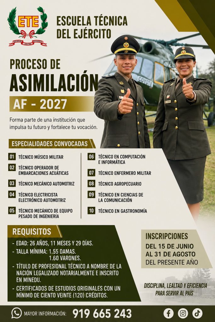 Proceso De Asimilación AF – 2027